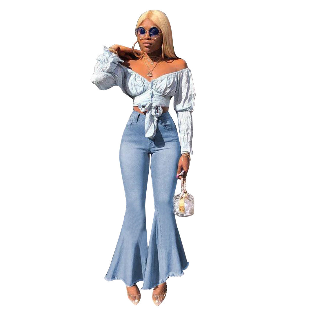 Denim bell bottoms