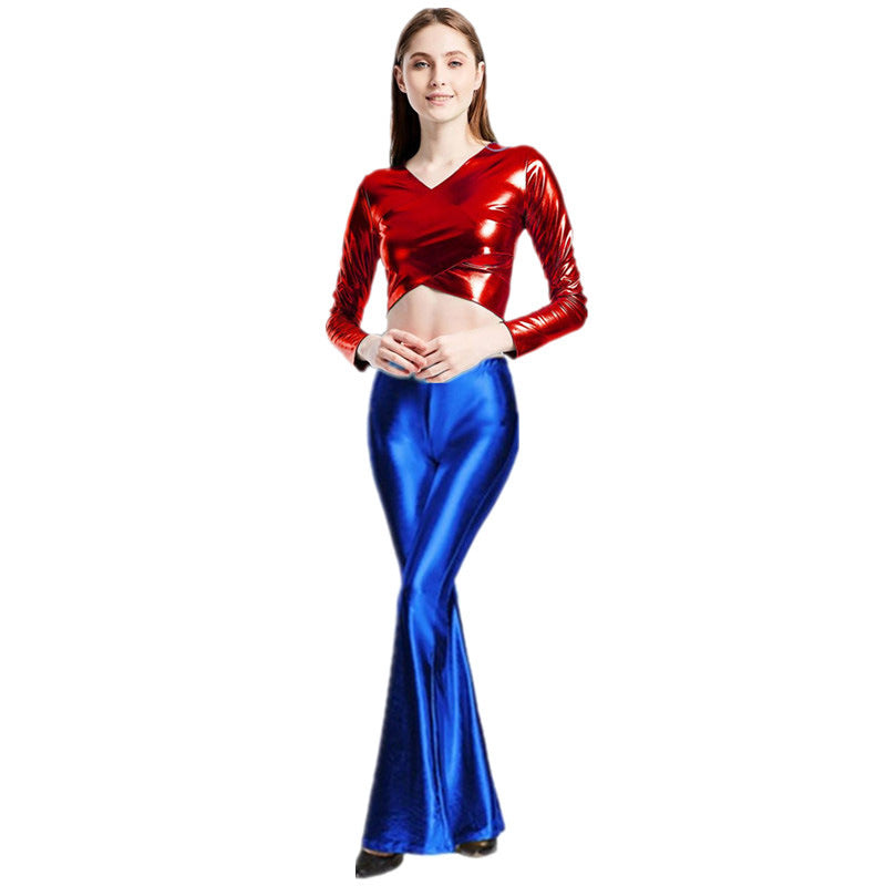 Fashion Elasticated Waist Bell Bottoms