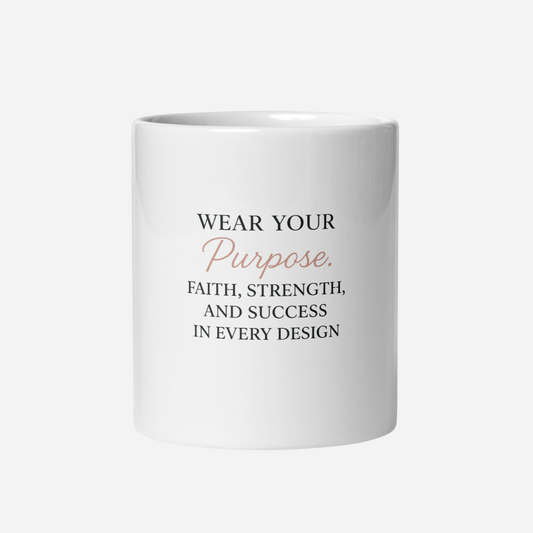 White mug - Wear your Purpose